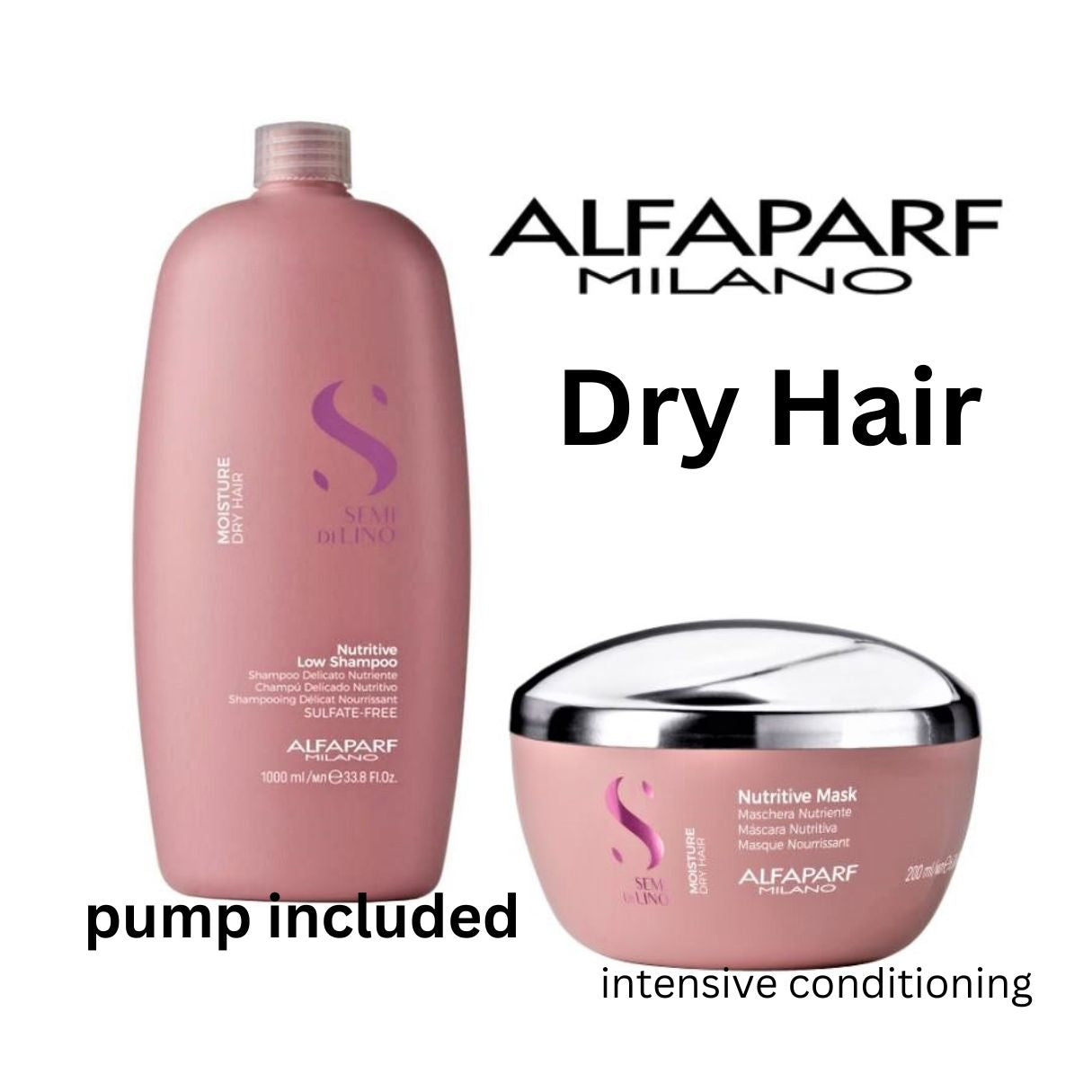 ALFAPARF Semi Di Lino Moisture Shampoo and Mask at mylook.ie