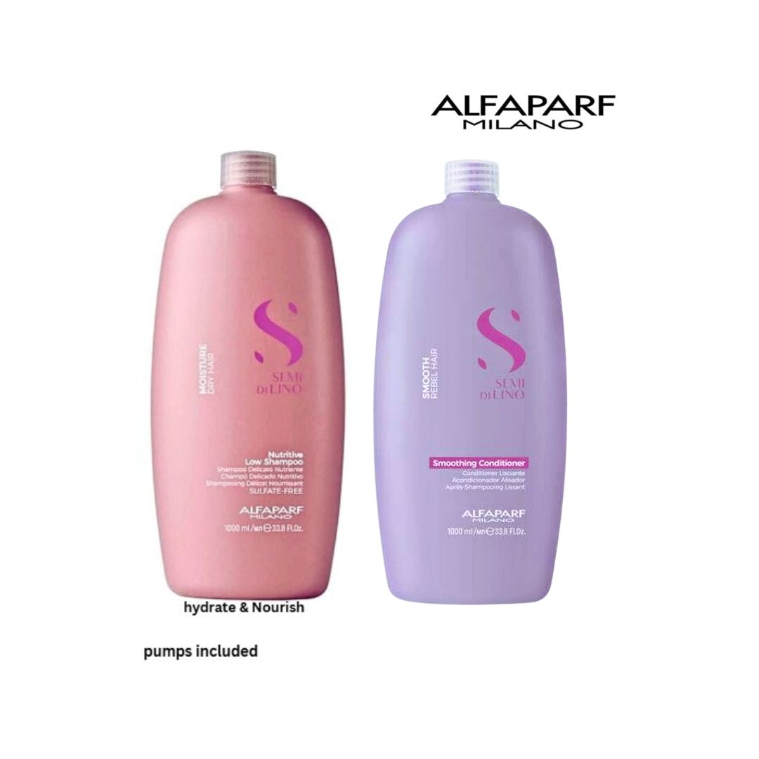 Alfaparf semi di lino moisture shampoo and smoothing conditioner at mylook.ie