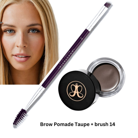 Anastasia Beverly Hills Brow Pomade Taupe and Brush 14