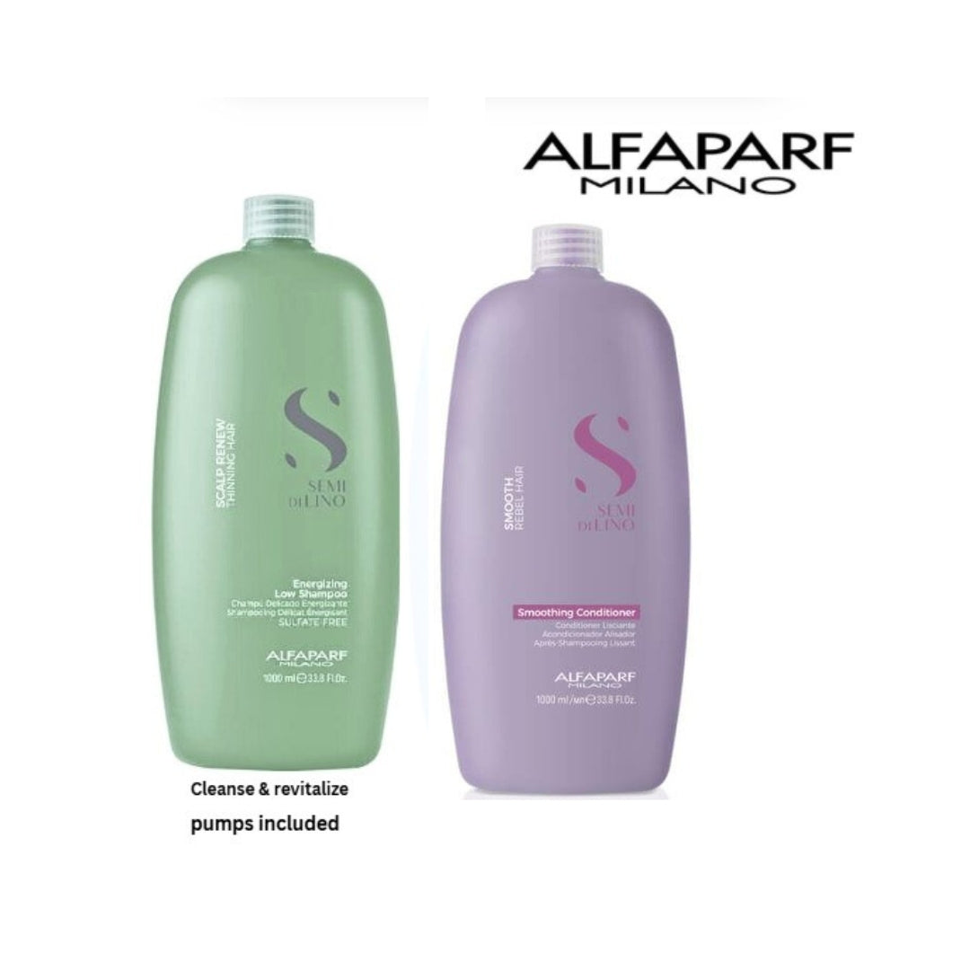 alfaparf energizing shampoo and smoothing conditioner 1L at mylook.ie