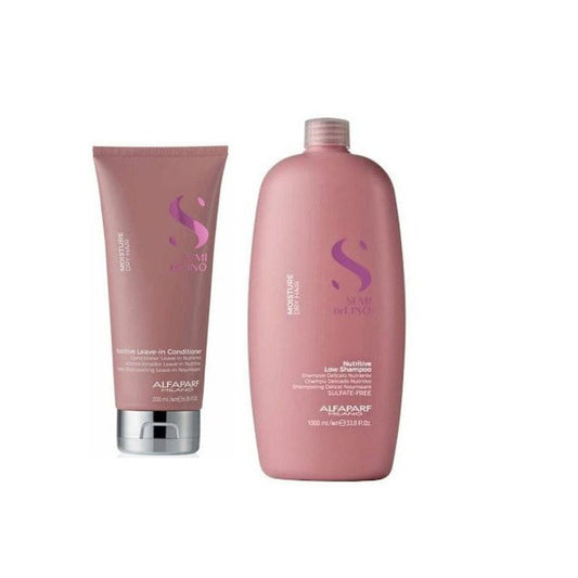 ALFAPARF semi di lino Moisture nutritive Shampoo 1000ml & Conditioner at mylook.ie