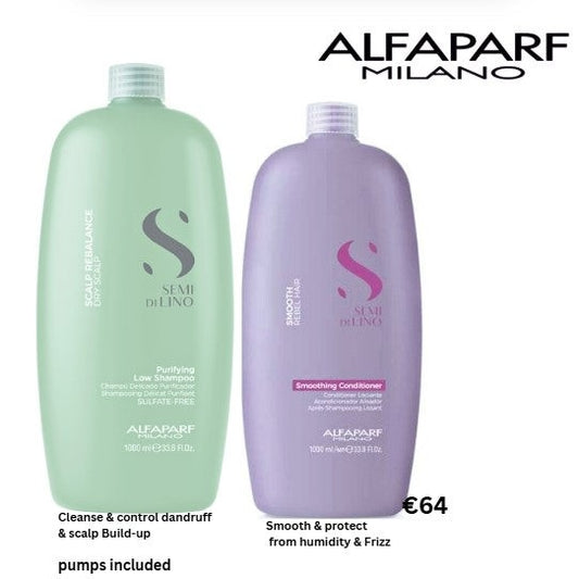 alfaparf-semi-di-lino-purifying-shampoo-and-smoothing-conditioner 1000ml