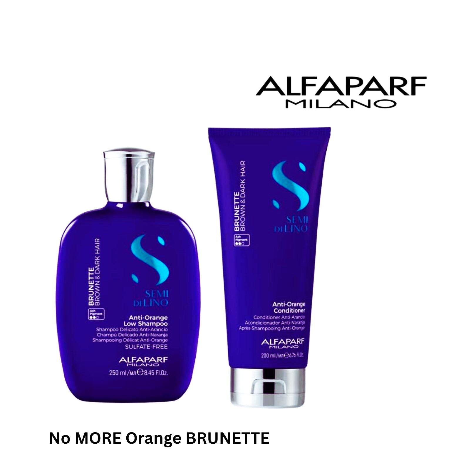 alfaparf semi di lino anti-orange shampoo and conditioner for brunette hair at mylook.ie