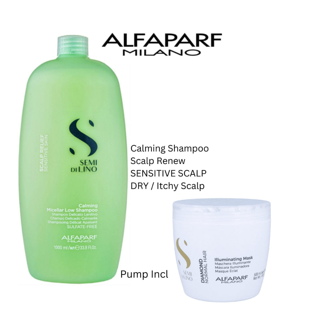 alfaparf semi di lino scalp relief shampoo and hair mask at mylook.ie