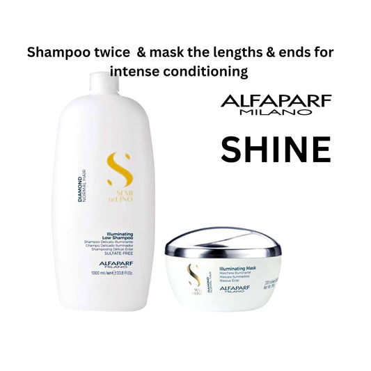 ALFAPARF Semi Di ino Diamond  Shampoo & Intense Conditioning Mask at MYLOOK.IE