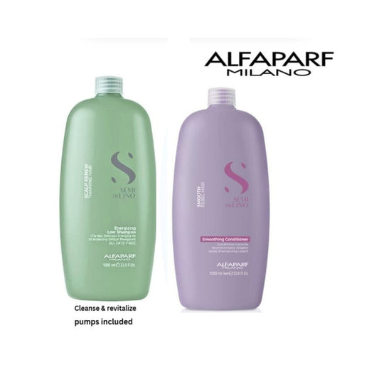 Alfaparf scalp renew energizing shampoo and Smoothing Conditioner