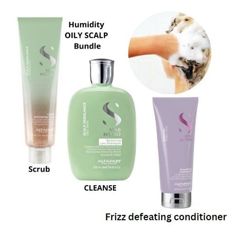 ALFAPARF Semi Di Lino OILY SCALP Scrub, Shampoo & Smoothing Conditioner at mylook.ie