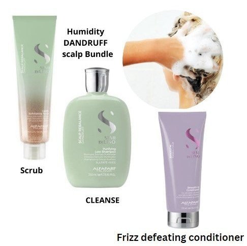 ALFAPARF Semi Di Lino Purifying Scrub, Shampoo & Smoothing Conditioner