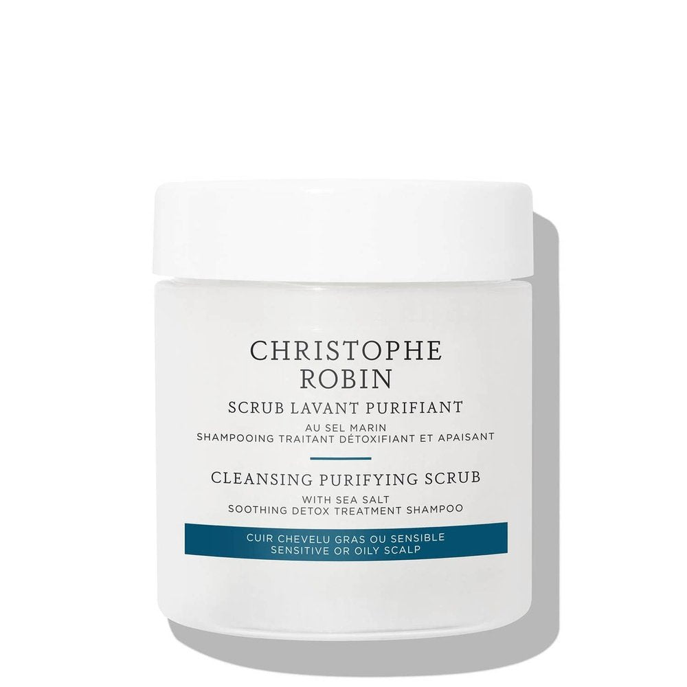 Christophe Robin Cleansing Purifying Scrub is deep cleansing shampoo that refreshes sensitive or oily scalps and removes daily build-up, helping to calm the sensation of itchy scalps. Galway Ireland Free Shipping MYLOOK.IE