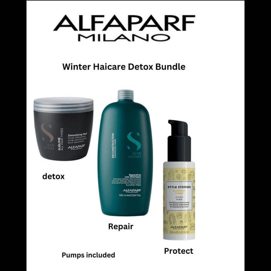 alfaparf sublime detox hair mask treatment with reconstruction shampoo and blowdry cream at mylook.ie ean: 8022297018225