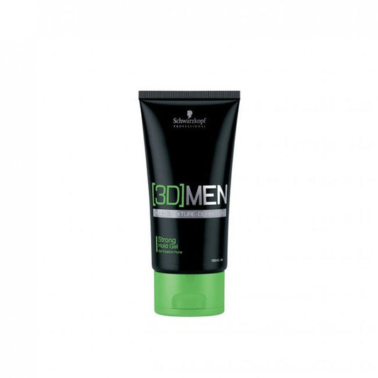Schwarzkopf [3D]Men Strong Hold Gel is a shiny finish styling gel ideal to create defined shapes as well as structured looks. The gel offers strong hold, for a long-lasting look - suitable for all hair types. Galway Ireland Free Shipping MYLOOK.IE