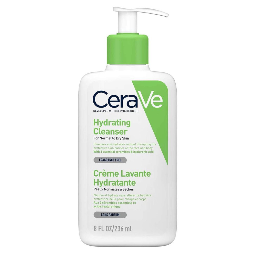 CeraVe Hydrating Cleanser EAN: 3337875743563 for Normal to Dry Skin. Developed with dermatologists, the gentle, non-foaming gel formula of the CeraVe Hydrating Cleanser  MYLOOK.IE