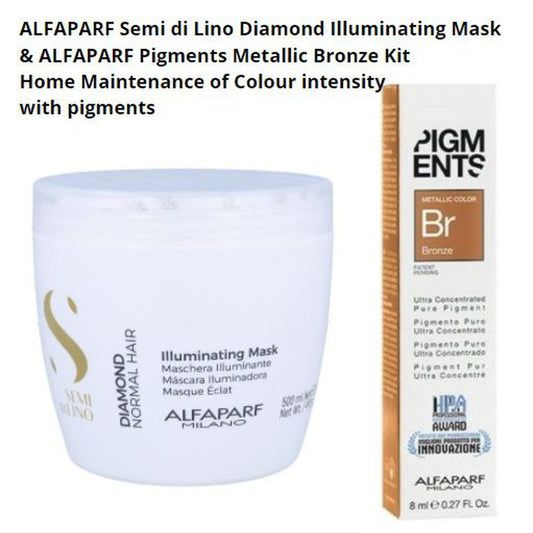 ALFAPARF Illuminating mask & Pigments Br Bronze Metallic at mylook.ie