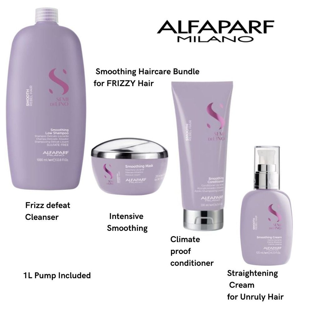 ALFAPARF Set |  semi di lino Smoothing hair ALFAPARF Smoothing Shampoo, mask, conditioner and smoothing cream at mylook.ie ean: 8022297111209