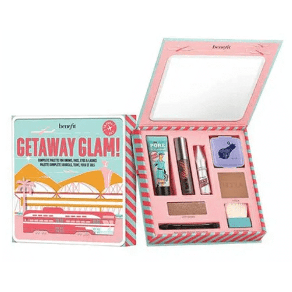 BENEFIT GETAWAY GLAM! SET 5PC make up set available at MYLOOK.IE 
