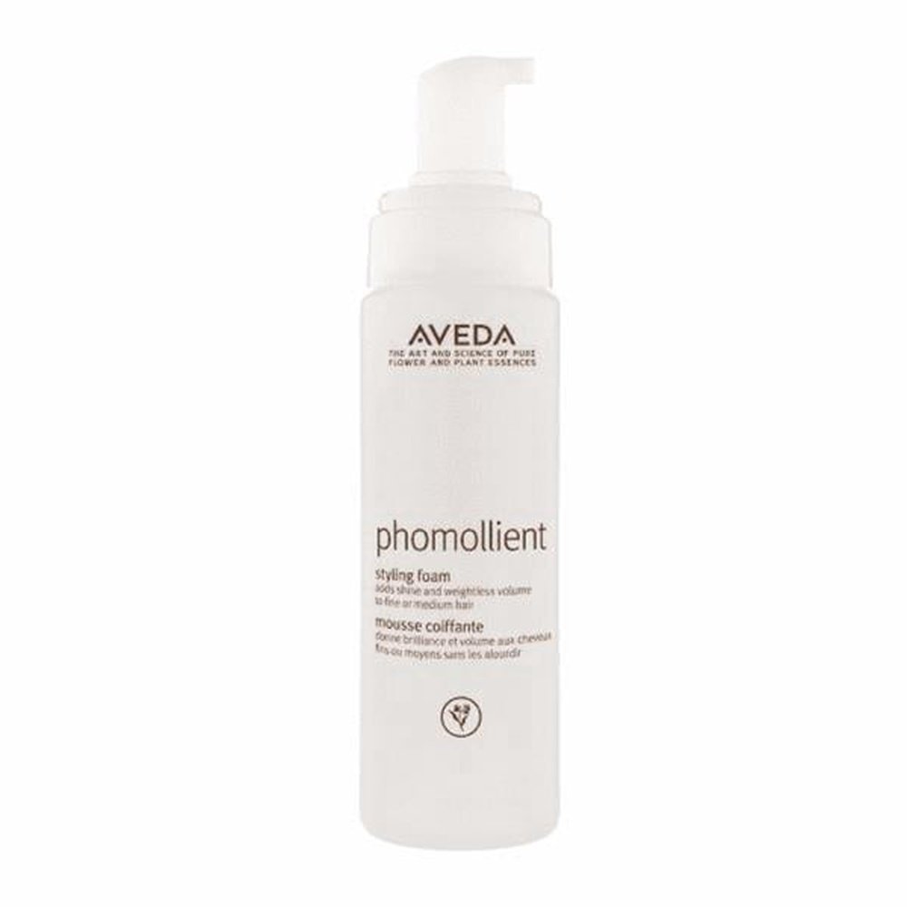 Aveda Phomollient Styling Foam adds body, volume and shine to your fine hair. It activates curl and controls frizz in your textured and permed hair, while giving light to medium hold. Galway Ireland Free Shipping MYLOOK.IE