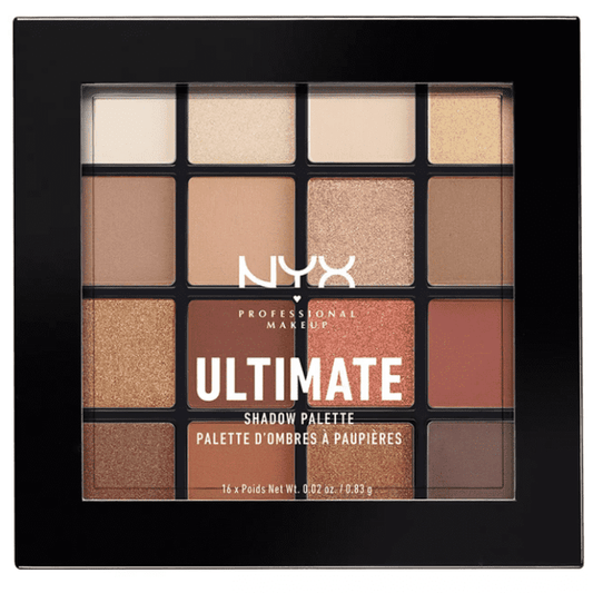 NYX ULTIMATE SHADOW PALETTE # Warm Neutrals eye makeup ean 0800897017644- Mylook.ie NYX Makeup Ireland