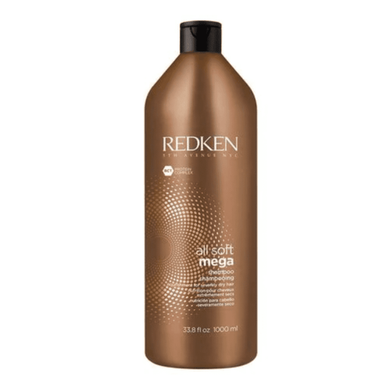 REDKEN ALL SOFT MEGA SHAMPOO 300ml, 1L (Suitable For Severely Dry Hair) freeshipping - Mylook.ie