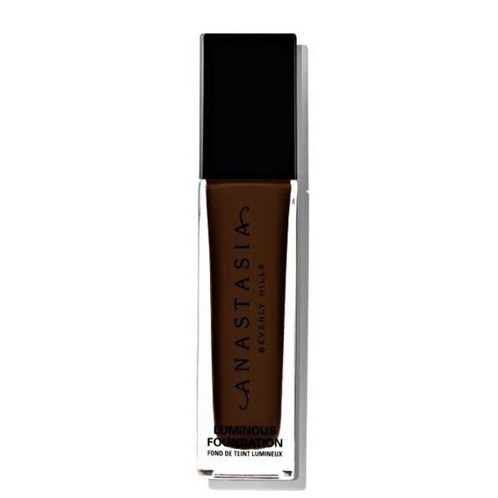 Anastasia Beverly Hills Foundation vegan makeup 580 deep skin with a warm red undertone at MYLOOK.IE