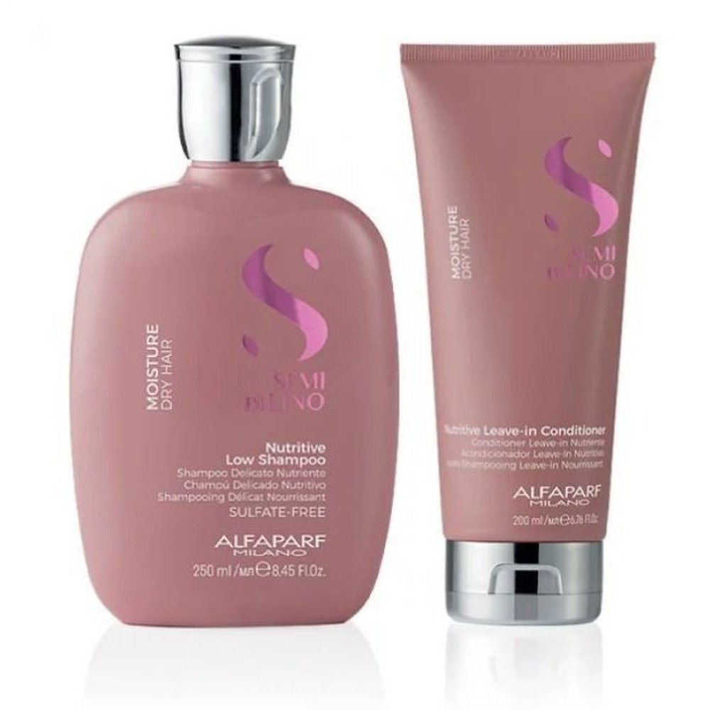ALFAPARF Semi Di Lino Moisture Nutritive Shampoo & Conditioner Bargain Bundle