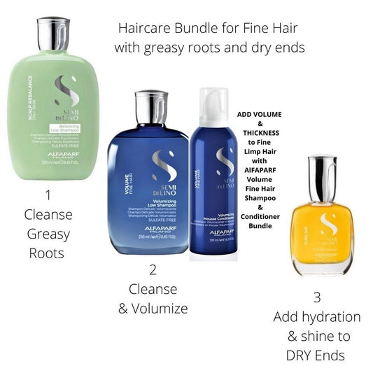 ALFAPARF Haircare for Fine Hair with Greasy Roots & Dry Ends